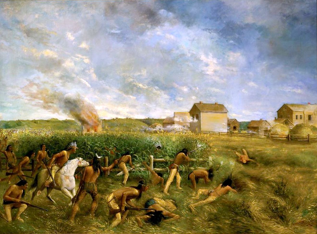 Anton Gag's 1904 painting "Attack on New Ulm"