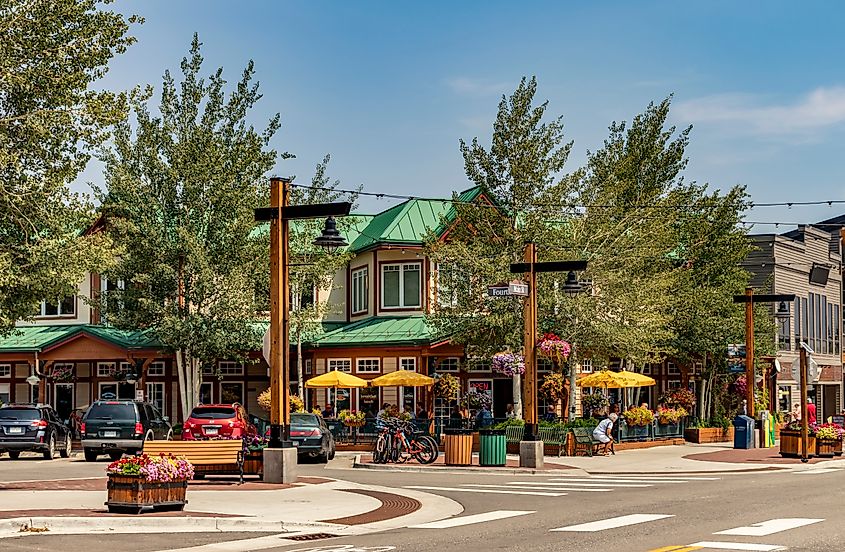 Main Street in downtown Frisco, Colorado.