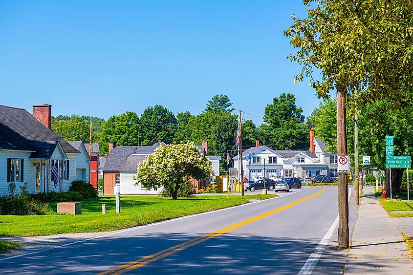 The beautiful town of Stanstead, Quebec, Canada. 