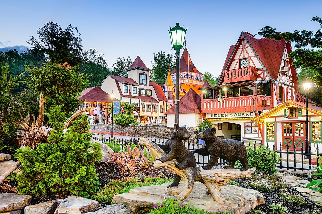 The beautiful Helen Square in Helen, Georgia. Image credit: Sean Pavone / Shutterstock.com