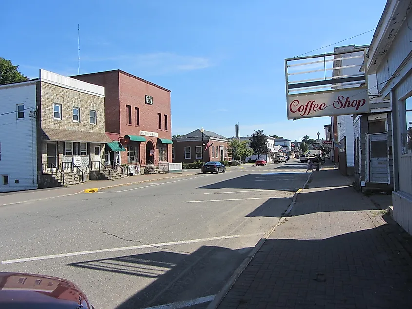 Downtown Millinocket, Maine.