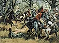 The Battle of Cowpens. Illustration by Don Troiani.